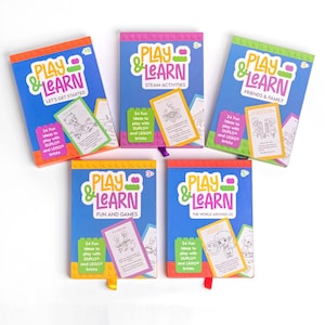 Mega Pack de juegos de cartas educativos / Actividad para niños / Juego divertido para niños / Fácil de configurar / Juegos de aprendizaje para niños / Aprendizaje temprano
