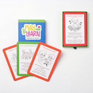 Kaartspel voor vrienden en familie spelen en leren | Ideekaarten | Flashcards | Educatieve spellen | Cadeau voor kinderen | Kaartspellen | Cadeau-optie | Games