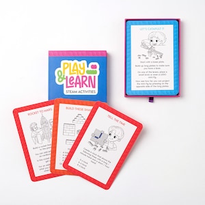 Juegos de cartas para jugar y aprender / Actividades STEAM / Juegos de cartas educativos / Regalos para niños de 5 años / Educación en el hogar / Juegos de cartas divertidos / Juegos de tarjetas didácticas