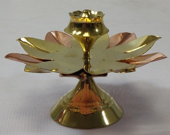 Brass and copper Incense burner 2.75" with a 20 stick pack Incense FREE