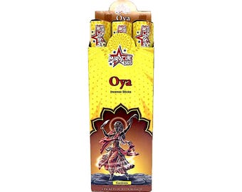 Miracle 365 Oya Incense Sticks – Gardenia Scent, 20 per tube/6tubes/120 sticks | Home Fragrance for Prayer, Meditation & Relaxation