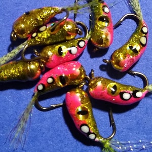 Tungsten Chubby minnow size 10 jig. You pick colors --2 pack