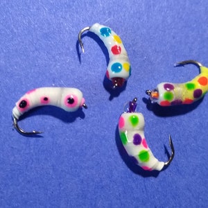 Glow grub Size 12 wide gap. 4 pack