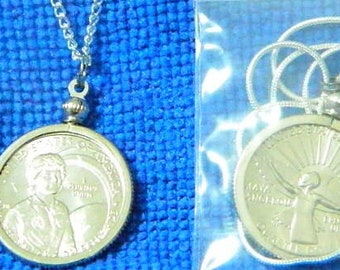 2022-D Sally Ride or Maya Angelou, complete Key Chain or Neckless