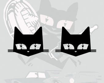 SEV Marchal Cat Logo Decal Sticker