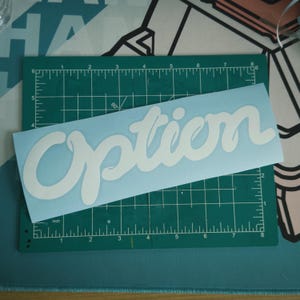 Option Magazine Decal Sticker