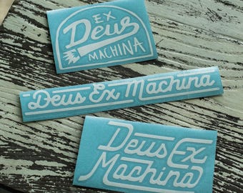 Deus Ex Machina Stickers – Custom Motorcycle Surf Skateboard Lifestyle Decals