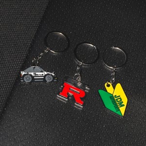 JDM Keychains – GTR, AE86 Trueno, Autosport | Japanese Car Accessories | Automotive Gift