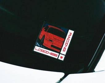 LOGIXEE RACING ミアータ ヴィンテージ レトロ 手作りビニールステッカー | 耐水性 & UV保護