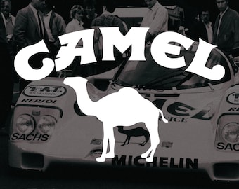 Camel Racing Retro Logo Decal/Sticker
