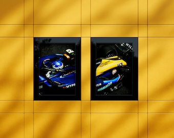 フランコ・コラピント レーシングアートプリント：フォーミュラカー ウォールデコ（デジタルダウンロード）