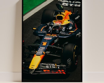 マックス・フェルスタッペン F1 ブラジルグランプリ ポスター：レーシング ウォールアート（デジタルダウンロード）