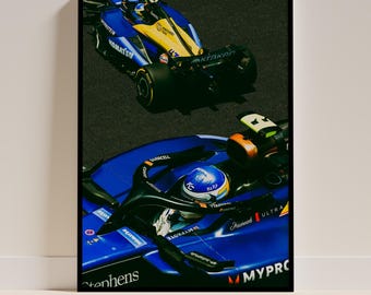 フランコ・コラピント レーシングアートプリント：フォーミュラカー ウォールデコ（デジタルダウンロード）