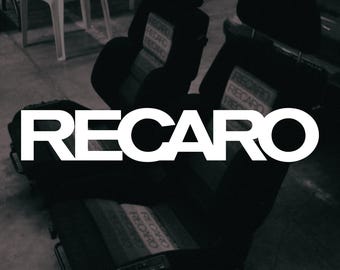 Recaro Decal Vinyl Sticker for Car, Windows, Bumpers, Toolbox, Laptop, and more JDM Graphics