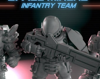Greater Good Space Miners -- Infantry Team