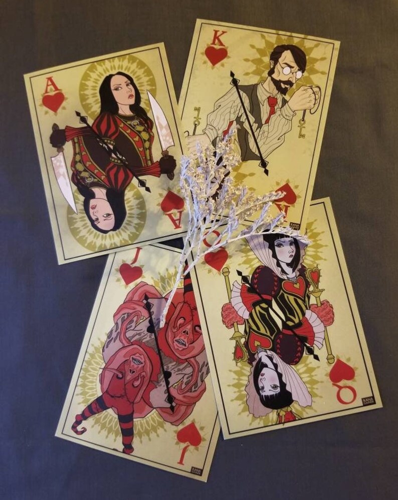Alice Madness Returns Playing Card Prints Etsy Alice Madness Returns Playing Card Prints Etsy