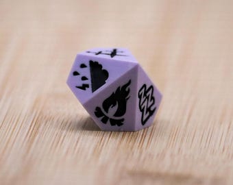 Long Rest Dice | Purple & Black | Dungeon Master Dice | Dungeons and Dragons | TTRPG