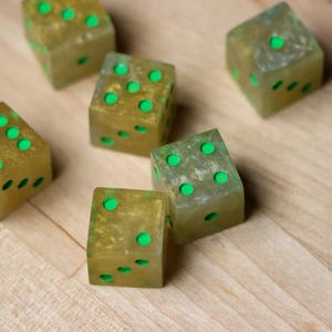 Mini Mountain Dew | Mini D6 Dice | Sharp Edge | Pip D6 | Set of 6