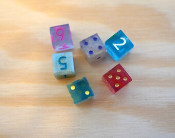 Tiny D6 Dice Set for DnD & TTRPGs | Mini 6-Sided Dice | Pocket Dice Set | Travel Dice | RPG Accessories | Dungeon Master Gift