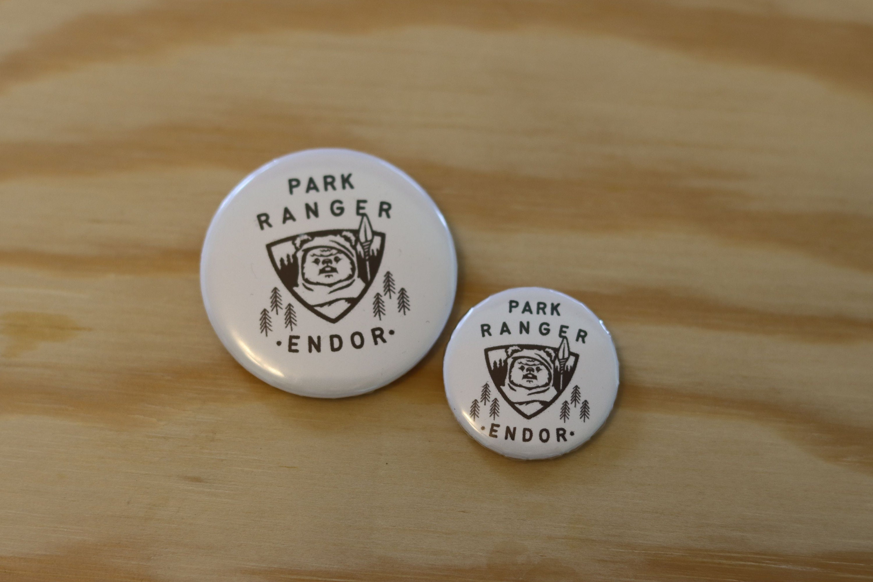 Park Ranger Endor | Ewok | Buttons | Small & Medium | Star Wars - Etsy UK