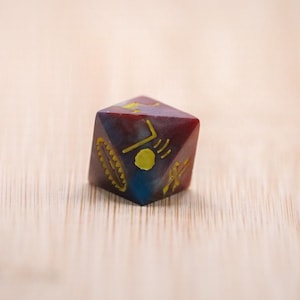 Trap Dice | Red/Blue & Yellow | Dungeon Master Dice | Dungeons and Dragons | TTRPG