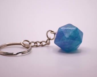 D20 Keychain for DnD | Numberless Dice Keychain | Minimalist D20 Keychain | RPG Accessory | Dungeons and Dragons Gift | Gamer Gift