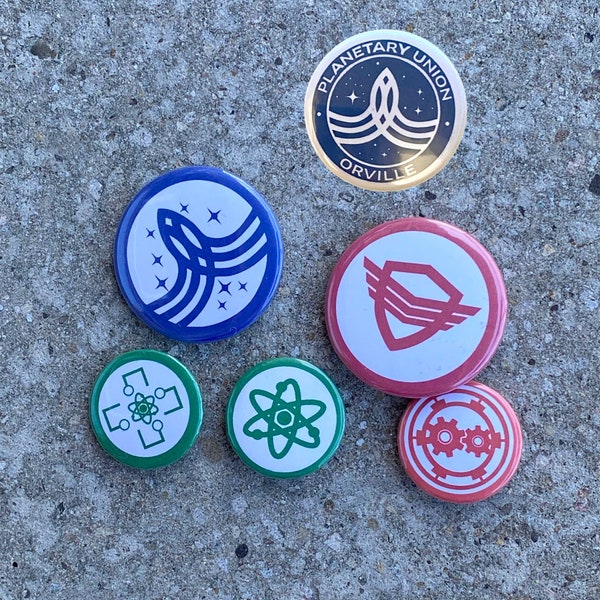 The Orville Division Badge Buttons | Small & Medium