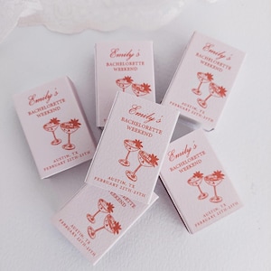Personalized Wedding Matchboxes: Handmade Party Favors