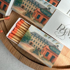 Custom Wedding Matchboxes: Bulk Favors, Personalized Sketch Art