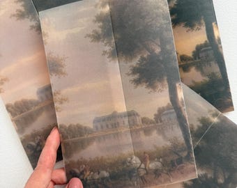 Sobre de vitela personalizado para invitaciones de boda de 5x7, envoltura de vitela impresa, superposición de invitación transparente, personalizado