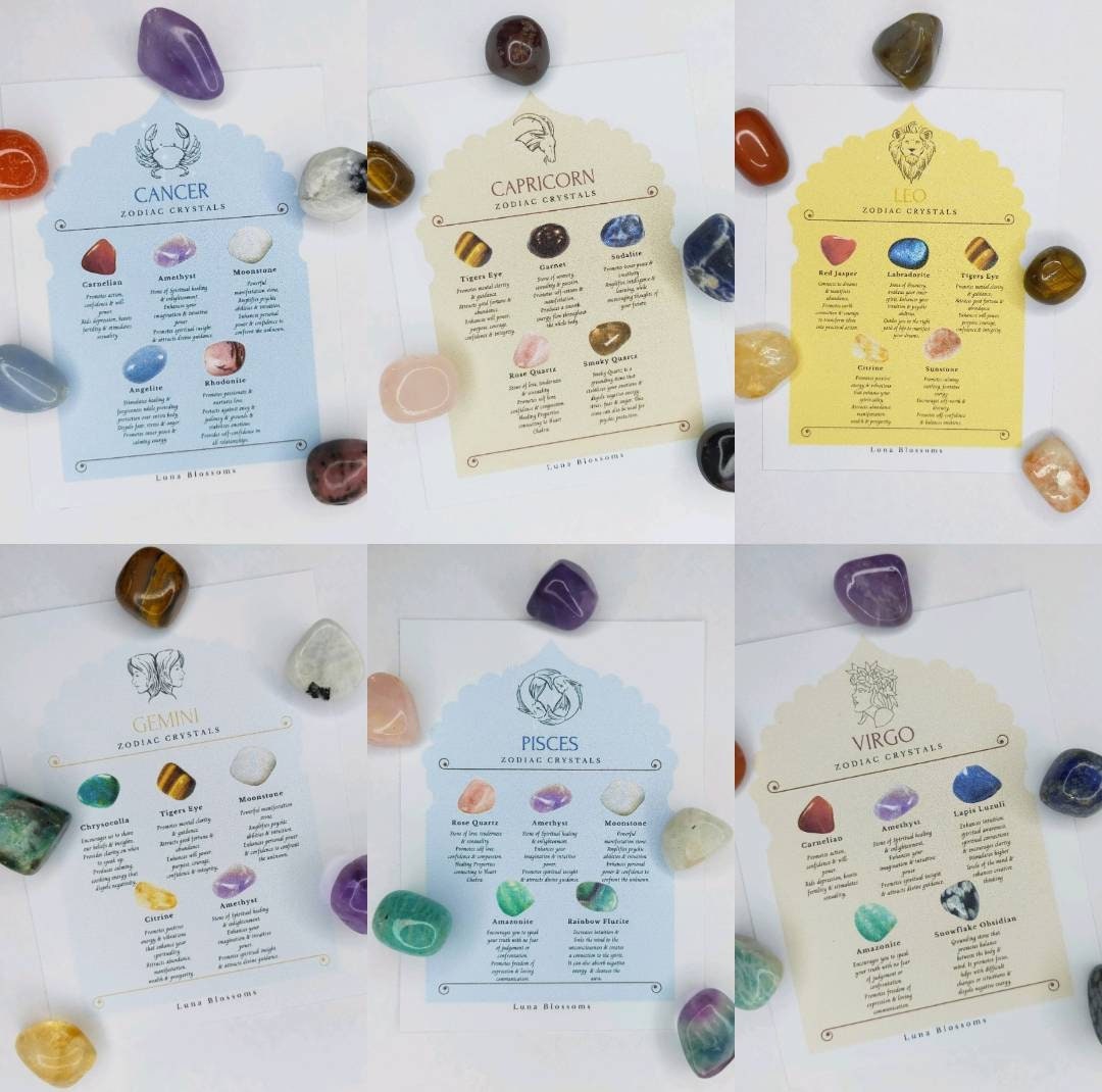 Zodiac Crystals Crystals for Zodiacs . Zodiac Crystal Kit Zodiac