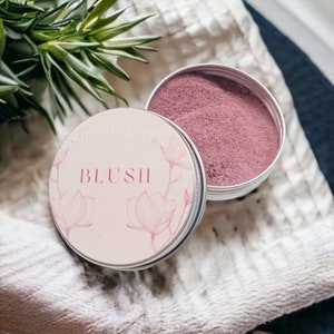 Blush | All Organic | Food Grade Plant Based Makeup | Zero Waste | Vegan | Eco Friendly | All Natural