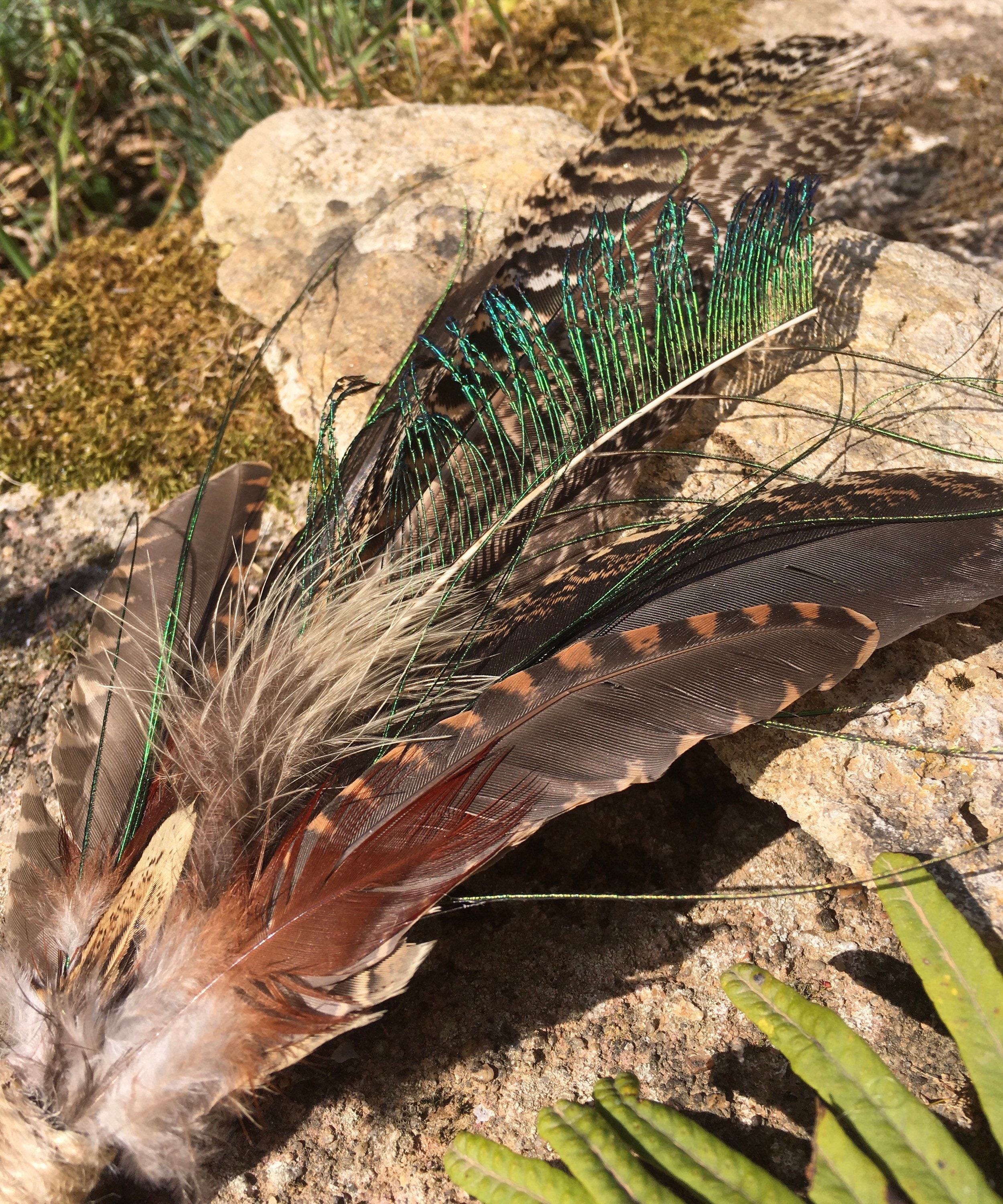 Eventail de Fumigation | Plumes et Pierres Naturelles/Smudge Fan Feathers & Natural Stone