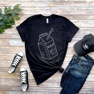 Strawberry Milk Japanese T Shirt, Cute Aesthetic Japanese Tee, Kawaii, Anime, Manga