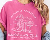 Nashville Bachelorette Shirts, Personalized Bachelorette Shirts, Nashville Bach Party, Personalized Girls Trip Shirt, Bridal Party Gifts