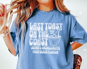 Last Toast on the Coast, Beach Bachelorette Party Shirts, Custom Bachelorette Shirts, Luxury Bachelorette Shirt, The Bach Club Shirt