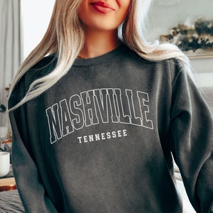  Varsity Style Nashville Sweatshirt : Clothing, Shoes & Jewelry