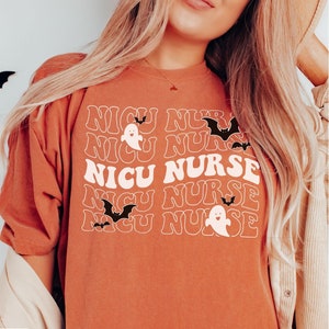 NICU Nurse Halloween Shirt, Retro NICU Nurse T Shirt, Neonatal Intensive Care Unit Nurse, Mother Baby Nurse, Nurse Appreciation Gift