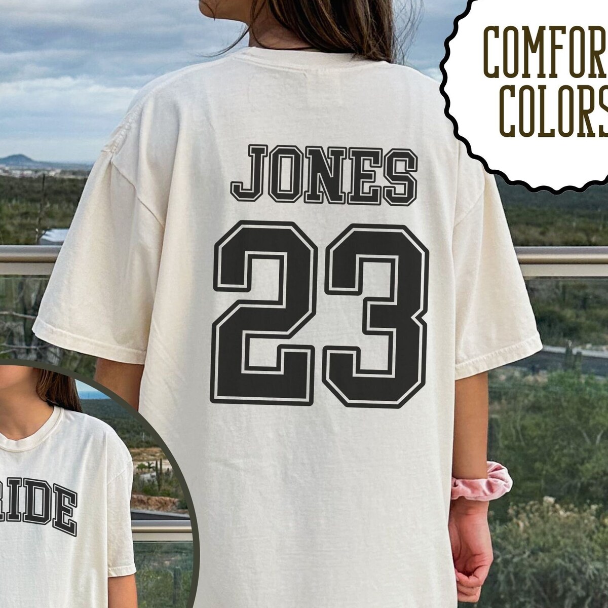 Personalized Shirt - Ivory - XL - Henry & 25 for Text