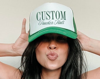 Custom Trucker Hat, Customizable Snap Back, Your Design Here, Your Logo Here, Bachelorette Merch, Beach Bachelorette Hats, Trucker Cap