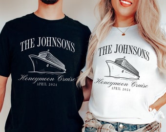Custom Honeymoon Cruise Shirt, Finally Honeymoonin' Shirt, Couples Cruise Matching Shirts, His and Hers, Just Married, Mr and Mrs Shirts