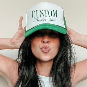 Custom Trucker Hat, Customizable Snap Back, Your Design Here, Your Logo Here, Bachelorette Merch, Beach Bachelorette Hats, Trucker Cap image 1