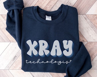 Retro Xray Technologist Sweatshirt, X-Ray Tech Graduation Gift, Radiology Tech Crewneck, Medical Imaging, Tech Week Appreciation Gift