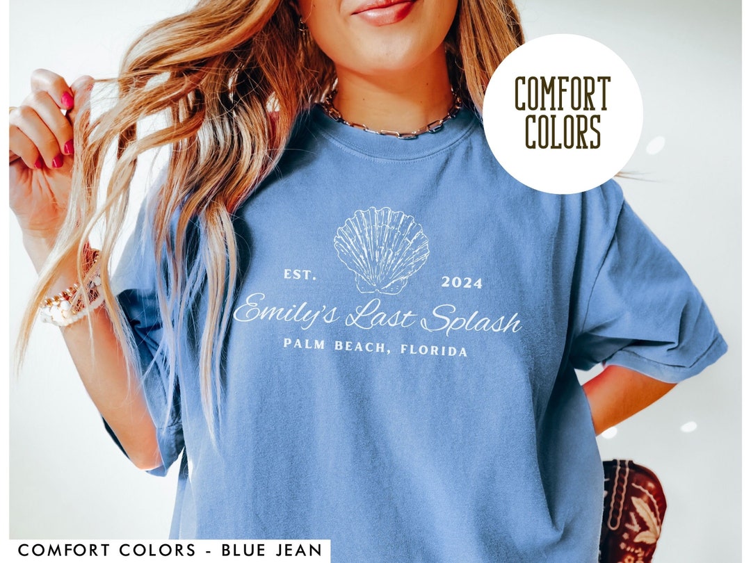 Comfort Color Bachelorette Party Shirts, Custom Coastal Bach Shirts ...