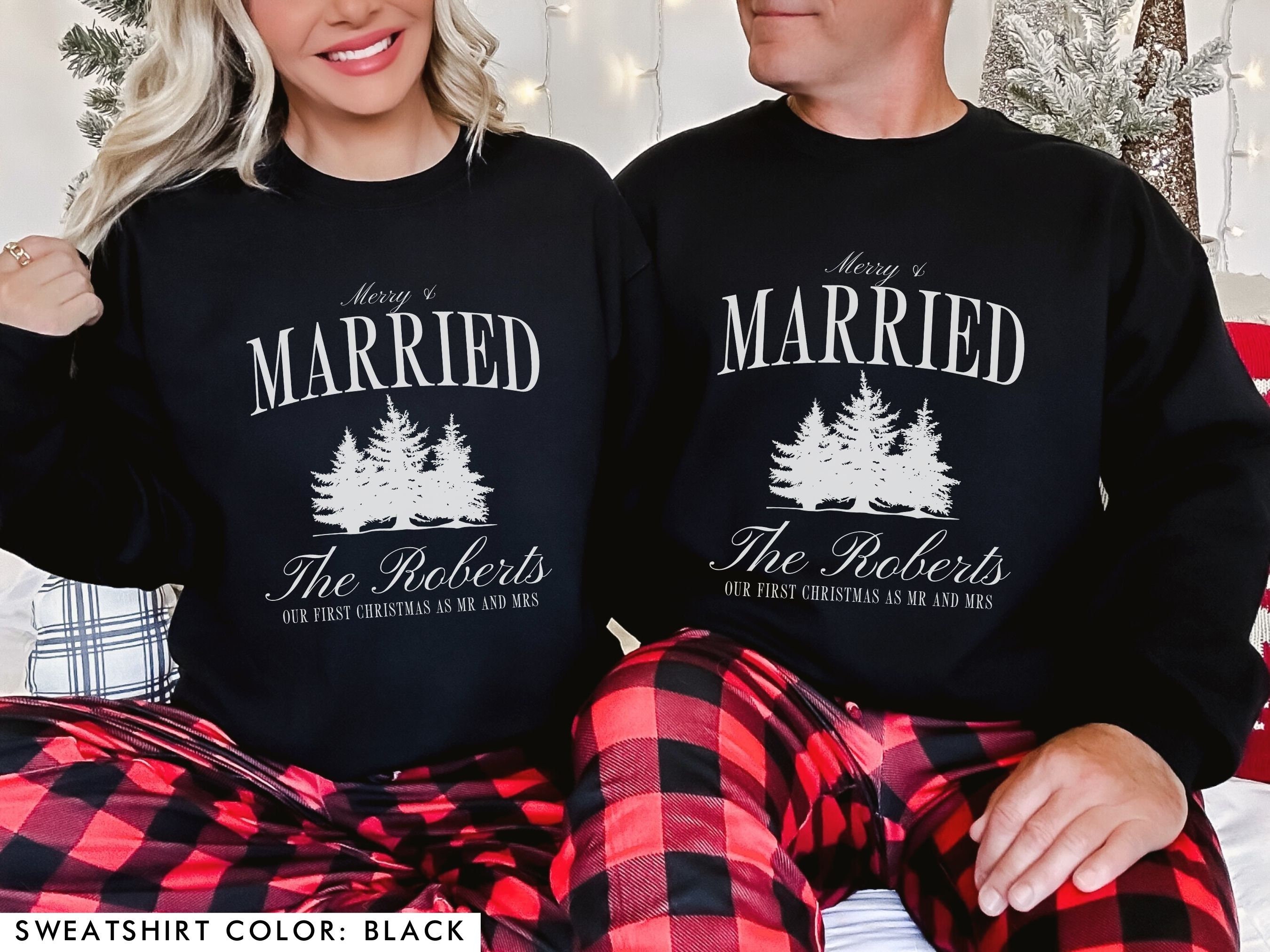 First christmas married pajamas hotsell