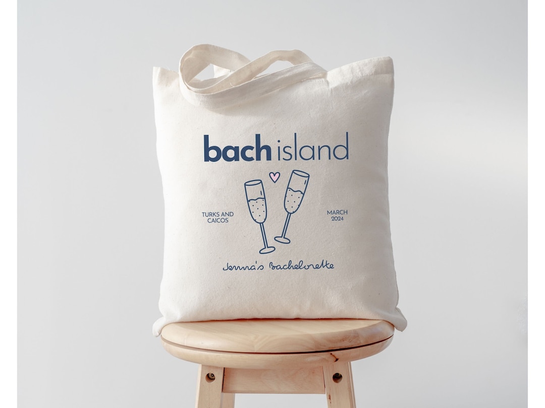 Bach Island Bachelorette Tote Bags, Custom Bachelorette Tote Bags ...