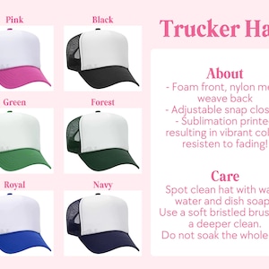 Custom Trucker Hat, Customizable Snap Back, Your Design Here, Your Logo Here, Bachelorette Merch, Beach Bachelorette Hats, Trucker Cap image 2