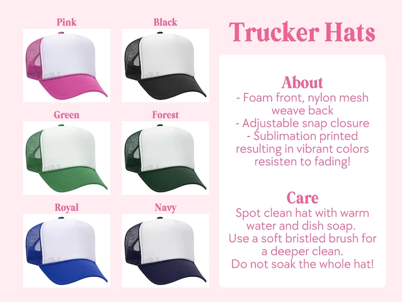 Custom Trucker Hat, Customizable Snap Back, Your Design Here, Your Logo Here, Bachelorette Merch, Beach Bachelorette Hats, Trucker Cap image 2