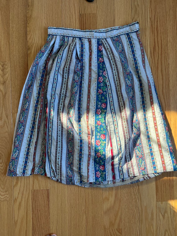 Drop Waist Floral Skirt