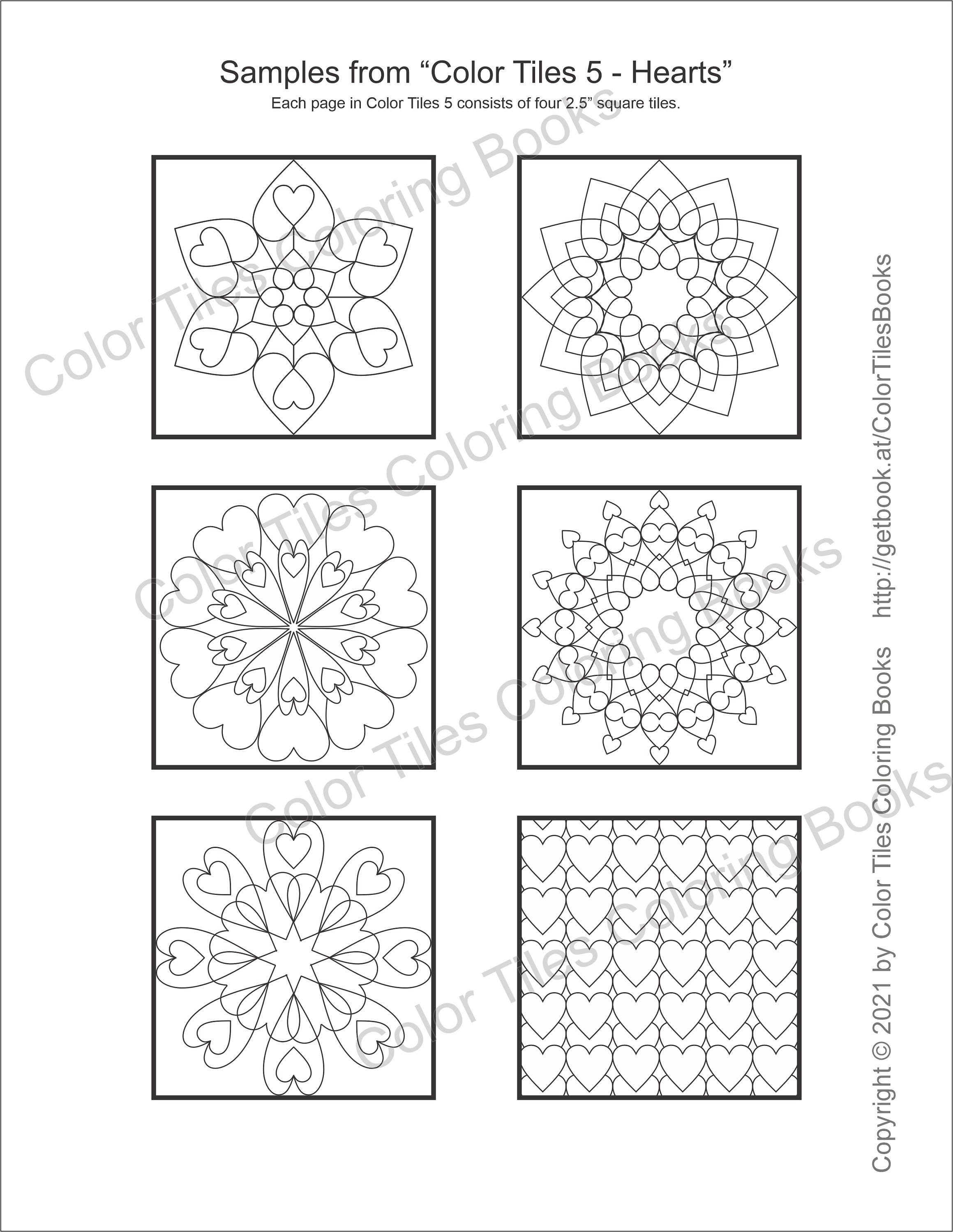 Color Tiles Sampler Instant Digital Download PDF Print 45 Etsy